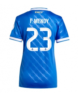 Billige Fotballdrakt Real Madrid Ferland Mendy #23 Replika Tredjedrakt Dame 2025-26 Kortermet Billige Fotballdrakt Real Madrid Ferland Mendy #23 Replika Tredjedrakt Dame 2025-26 Kortermet